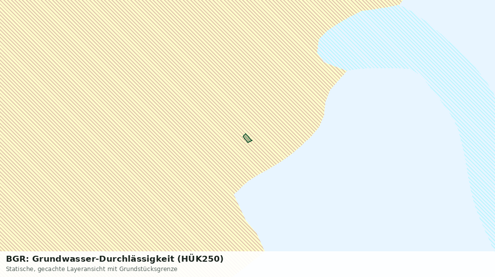 Statische Kartenansicht: BGR: Grundwasser-Durchlässigkeit (HÜK250)