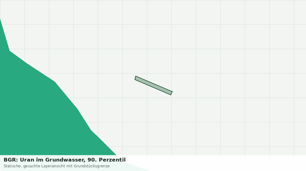 Statische Kartenansicht: BGR: Uran im Grundwasser, 90. Perzentil