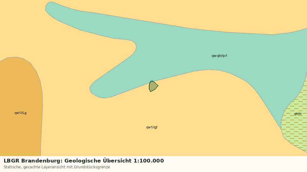 Statische Kartenansicht: LBGR Brandenburg: Geologische Übersicht 1:100.000