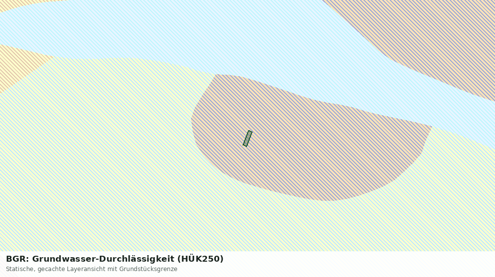 Statische Kartenansicht: BGR: Grundwasser-Durchlässigkeit (HÜK250)
