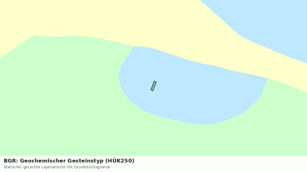 Statische Kartenansicht: BGR: Geochemischer Gesteinstyp (HÜK250)