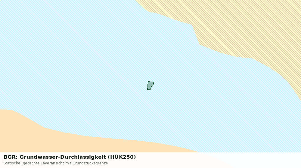 Statische Kartenansicht: BGR: Grundwasser-Durchlässigkeit (HÜK250)