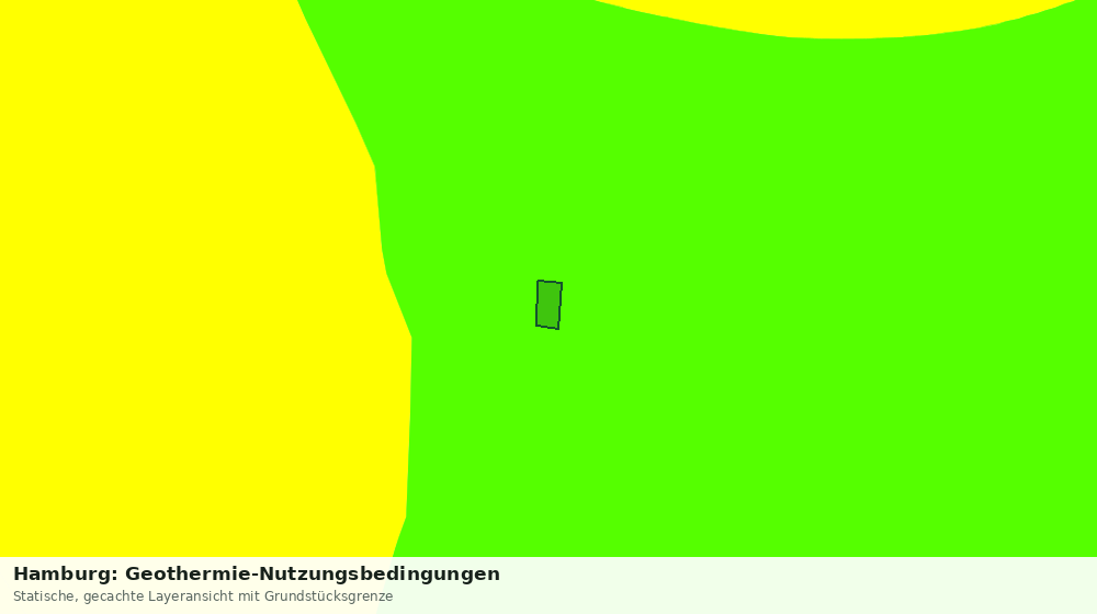 Statische Kartenansicht: Hamburg: Geothermie-Nutzungsbedingungen