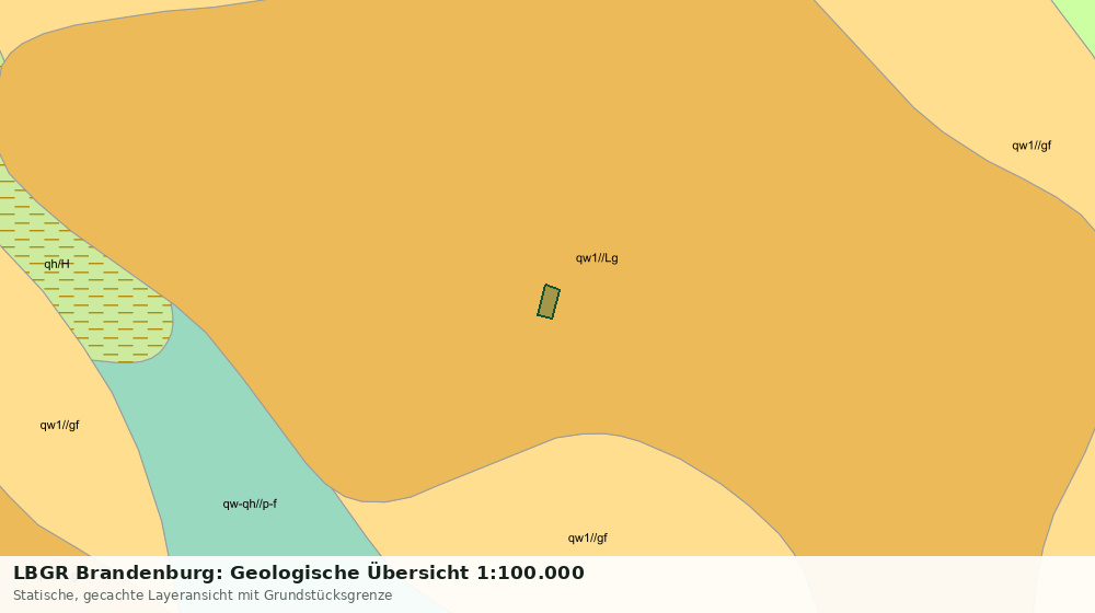 Statische Kartenansicht: LBGR Brandenburg: Geologische Übersicht 1:100.000