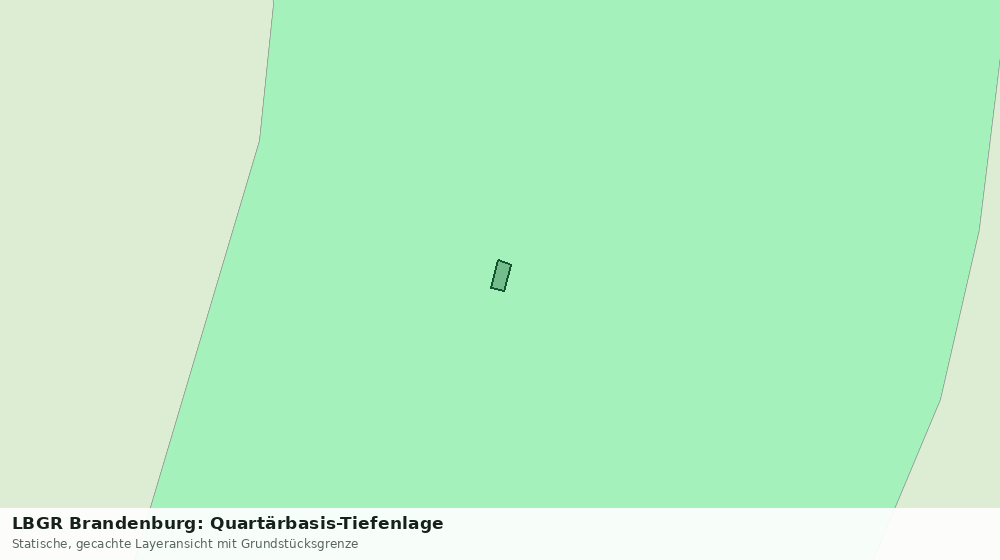 Statische Kartenansicht: LBGR Brandenburg: Quartärbasis-Tiefenlage