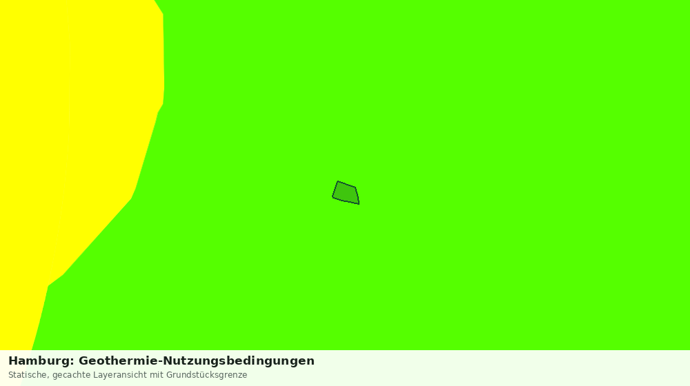 Statische Kartenansicht: Hamburg: Geothermie-Nutzungsbedingungen