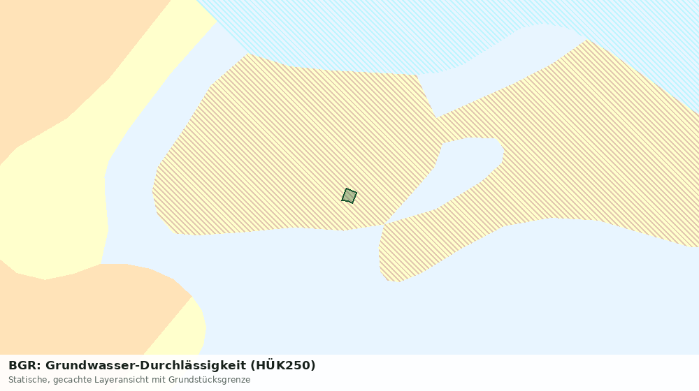 Statische Kartenansicht: BGR: Grundwasser-Durchlässigkeit (HÜK250)