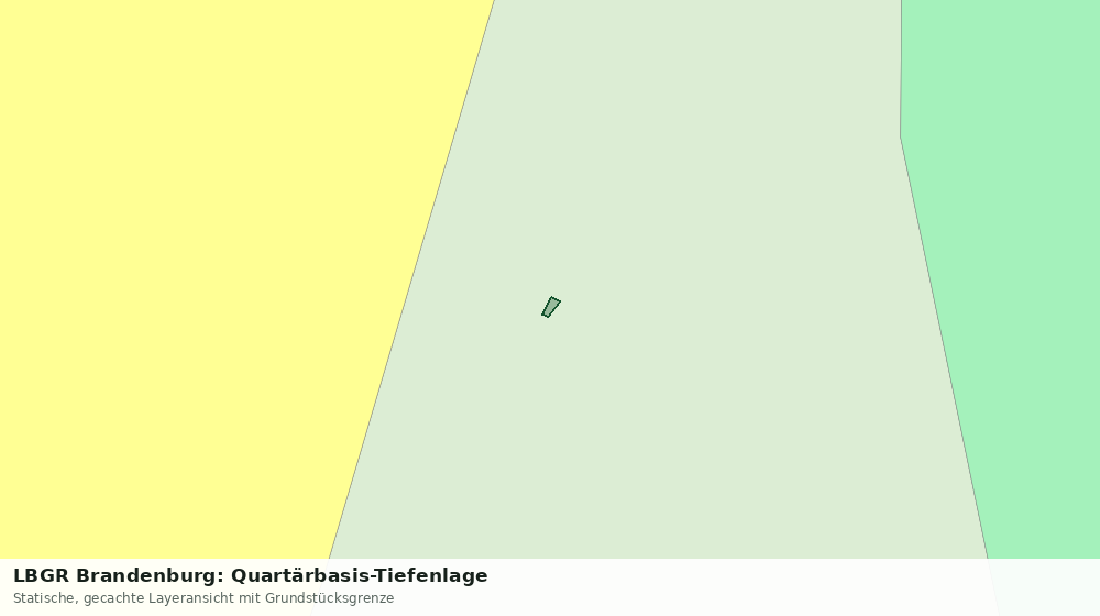 Statische Kartenansicht: LBGR Brandenburg: Quartärbasis-Tiefenlage