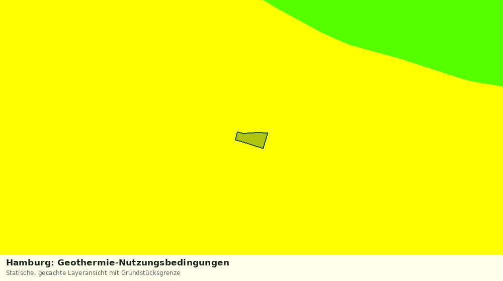 Statische Kartenansicht: Hamburg: Geothermie-Nutzungsbedingungen