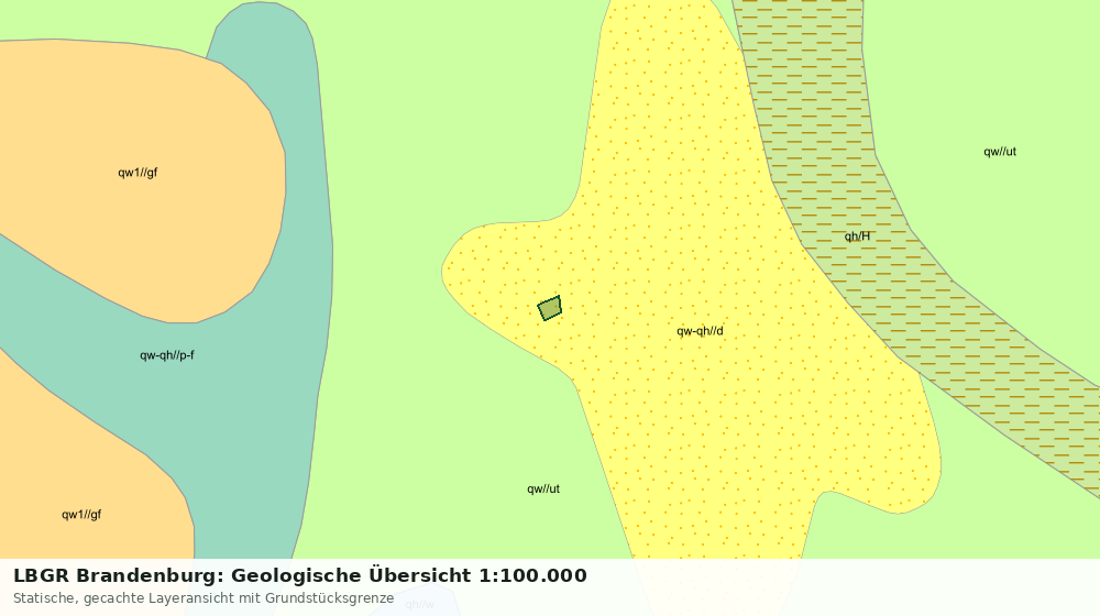 Statische Kartenansicht: LBGR Brandenburg: Geologische Übersicht 1:100.000