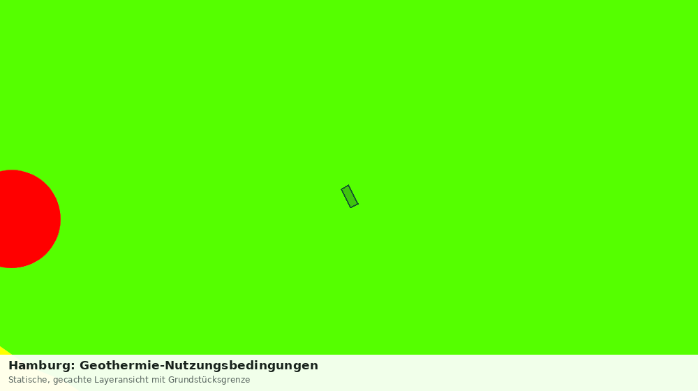 Statische Kartenansicht: Hamburg: Geothermie-Nutzungsbedingungen