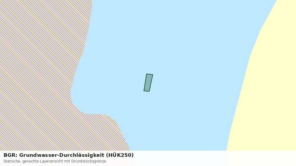 Statische Kartenansicht: BGR: Grundwasser-Durchlässigkeit (HÜK250)