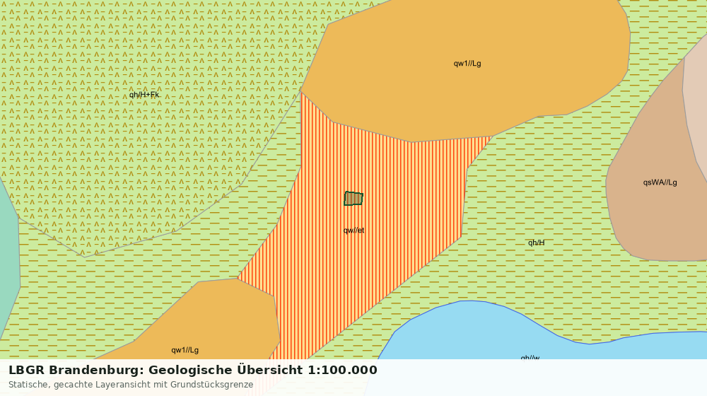 Statische Kartenansicht: LBGR Brandenburg: Geologische Übersicht 1:100.000