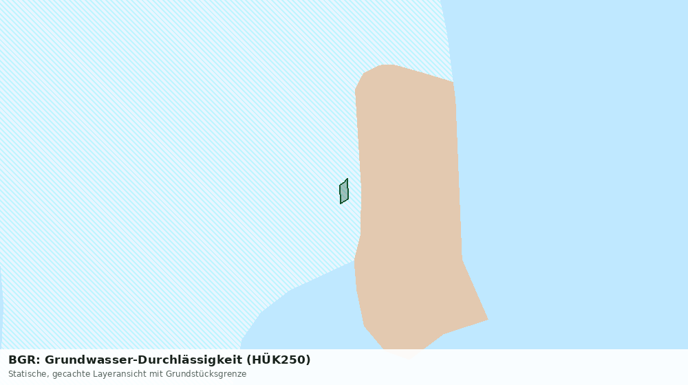 Statische Kartenansicht: BGR: Grundwasser-Durchlässigkeit (HÜK250)