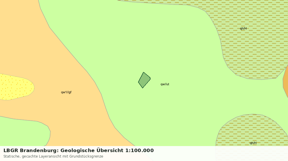 Statische Kartenansicht: LBGR Brandenburg: Geologische Übersicht 1:100.000