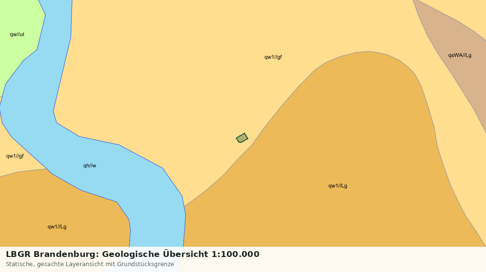 Statische Kartenansicht: LBGR Brandenburg: Geologische Übersicht 1:100.000