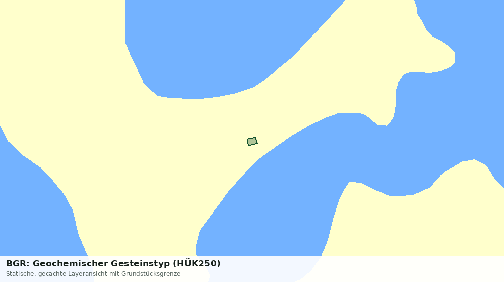 Statische Kartenansicht: BGR: Geochemischer Gesteinstyp (HÜK250)