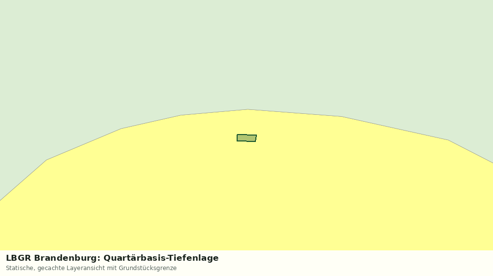 Statische Kartenansicht: LBGR Brandenburg: Quartärbasis-Tiefenlage