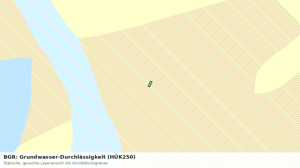 Statische Kartenansicht: BGR: Grundwasser-Durchlässigkeit (HÜK250)
