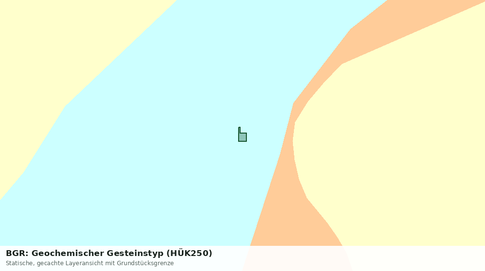 Statische Kartenansicht: BGR: Geochemischer Gesteinstyp (HÜK250)