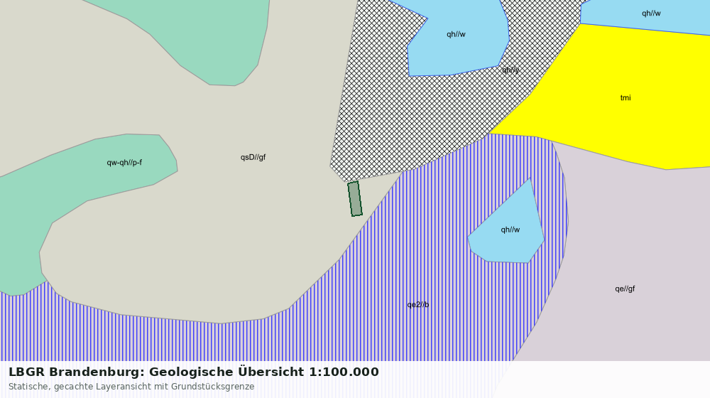 Statische Kartenansicht: LBGR Brandenburg: Geologische Übersicht 1:100.000