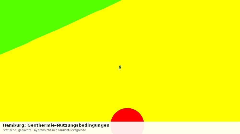 Statische Kartenansicht: Hamburg: Geothermie-Nutzungsbedingungen