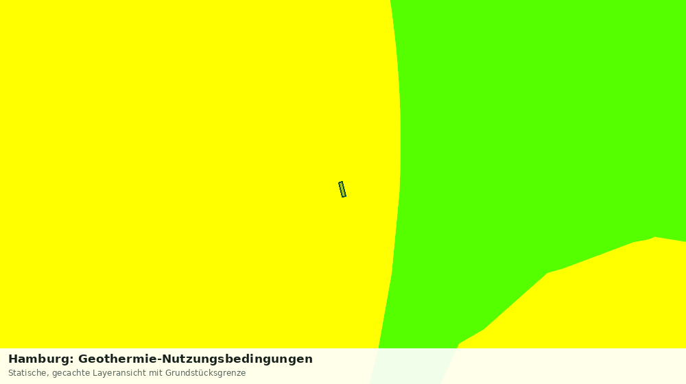 Statische Kartenansicht: Hamburg: Geothermie-Nutzungsbedingungen