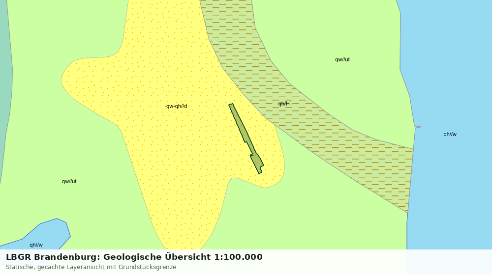 Statische Kartenansicht: LBGR Brandenburg: Geologische Übersicht 1:100.000