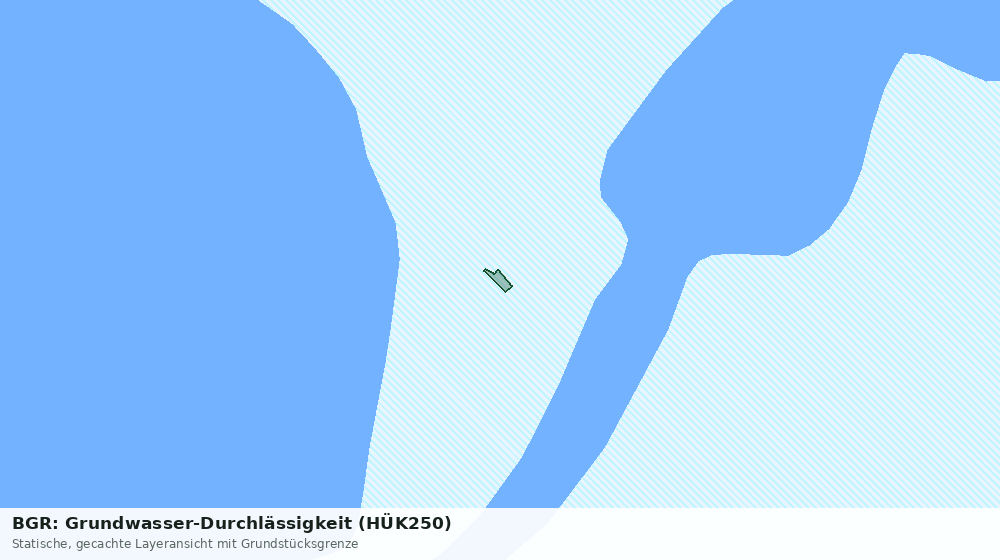 Statische Kartenansicht: BGR: Grundwasser-Durchlässigkeit (HÜK250)