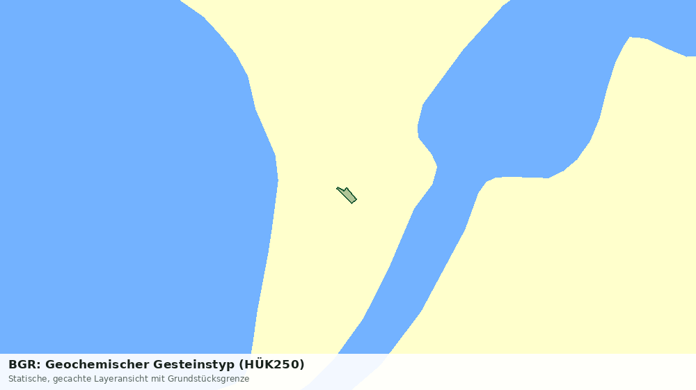 Statische Kartenansicht: BGR: Geochemischer Gesteinstyp (HÜK250)