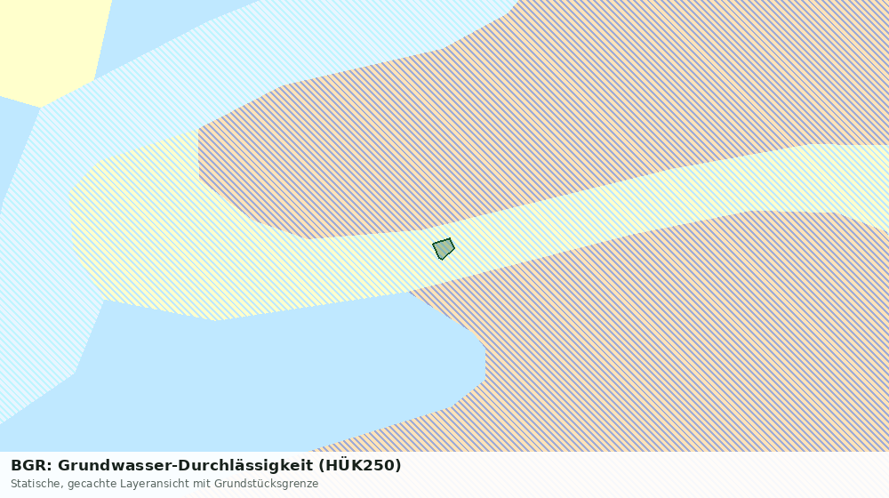 Statische Kartenansicht: BGR: Grundwasser-Durchlässigkeit (HÜK250)