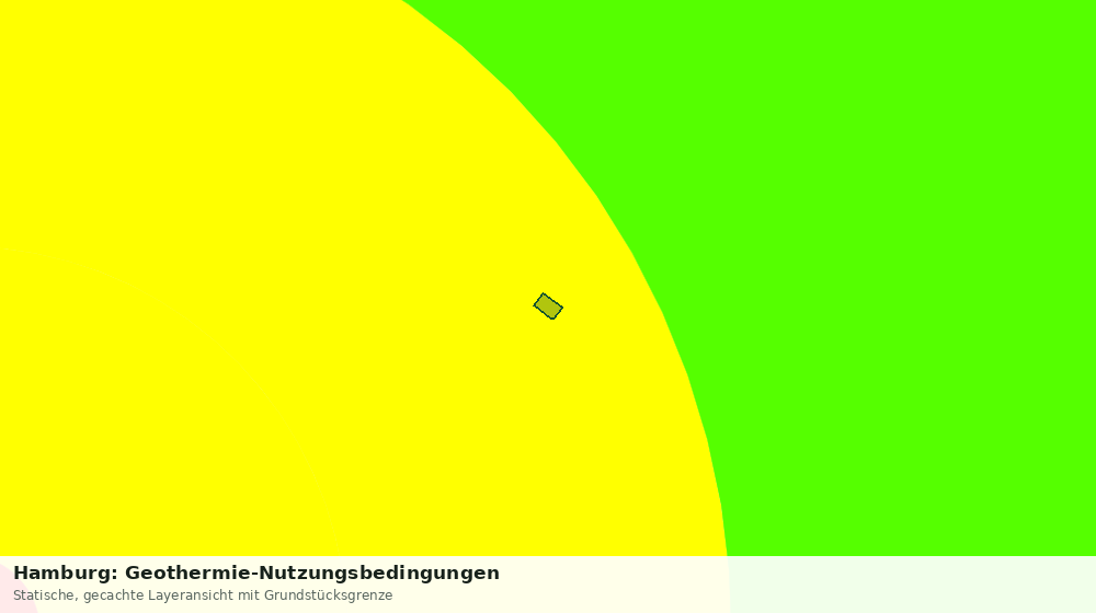 Statische Kartenansicht: Hamburg: Geothermie-Nutzungsbedingungen