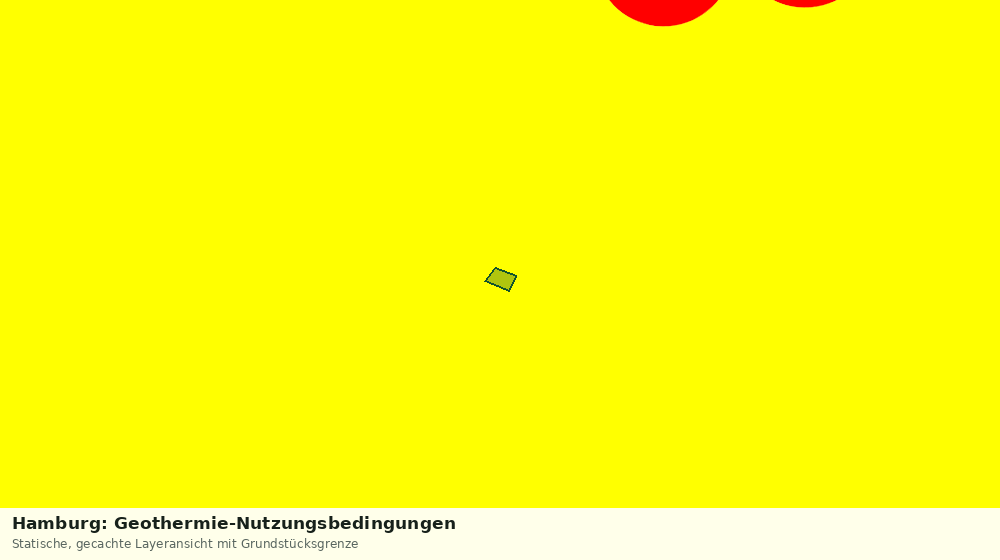 Statische Kartenansicht: Hamburg: Geothermie-Nutzungsbedingungen