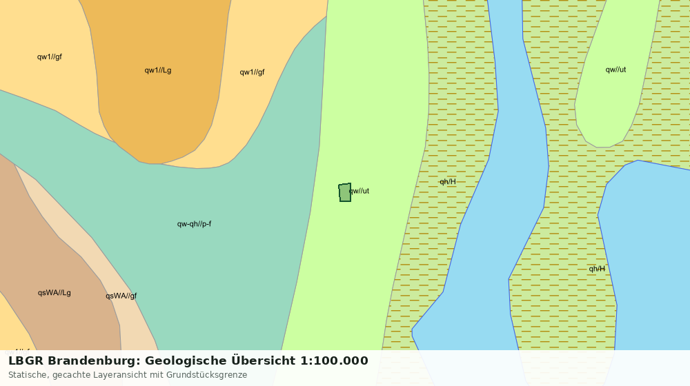Statische Kartenansicht: LBGR Brandenburg: Geologische Übersicht 1:100.000