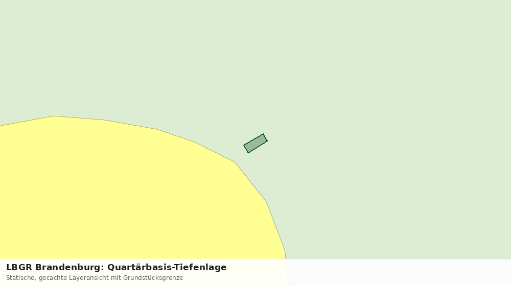 Statische Kartenansicht: LBGR Brandenburg: Quartärbasis-Tiefenlage