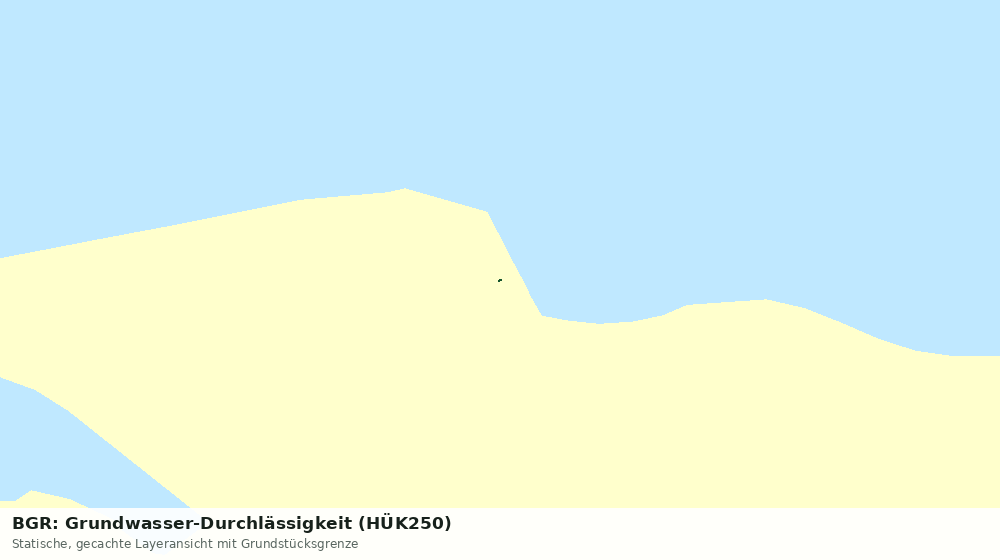 Statische Kartenansicht: BGR: Grundwasser-Durchlässigkeit (HÜK250)