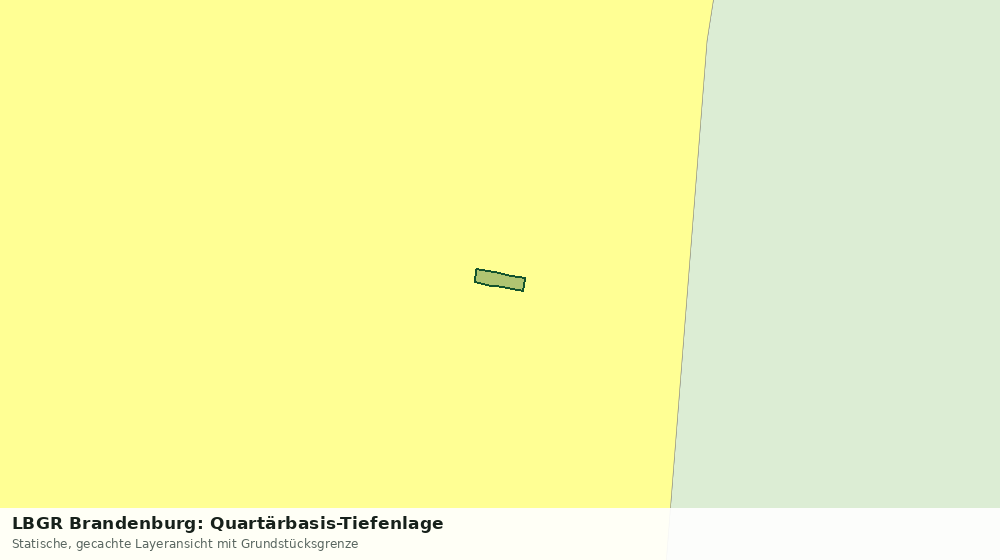 Statische Kartenansicht: LBGR Brandenburg: Quartärbasis-Tiefenlage