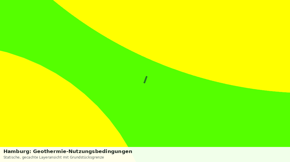 Statische Kartenansicht: Hamburg: Geothermie-Nutzungsbedingungen