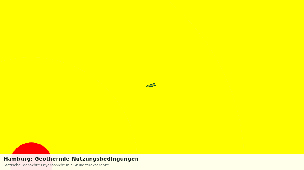 Statische Kartenansicht: Hamburg: Geothermie-Nutzungsbedingungen
