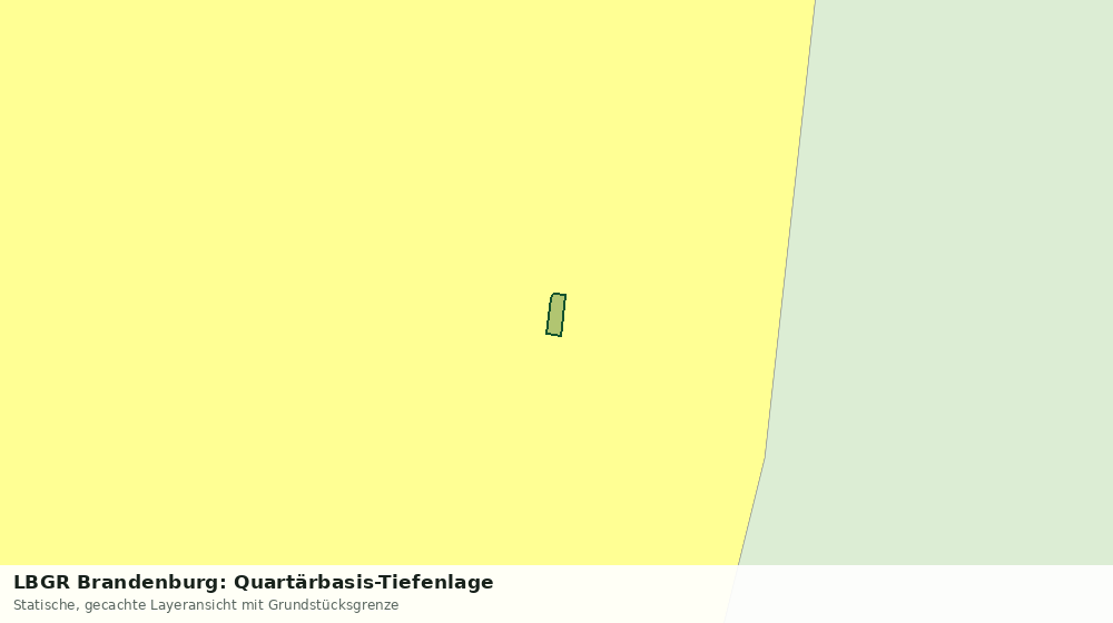 Statische Kartenansicht: LBGR Brandenburg: Quartärbasis-Tiefenlage