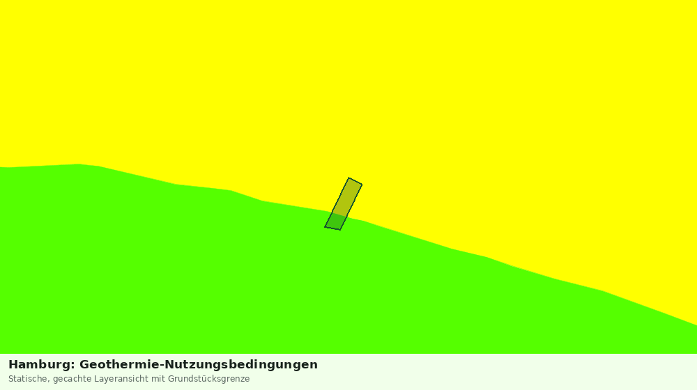 Statische Kartenansicht: Hamburg: Geothermie-Nutzungsbedingungen