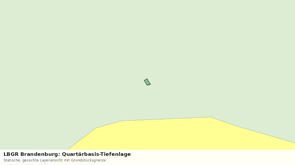 Statische Kartenansicht: LBGR Brandenburg: Quartärbasis-Tiefenlage