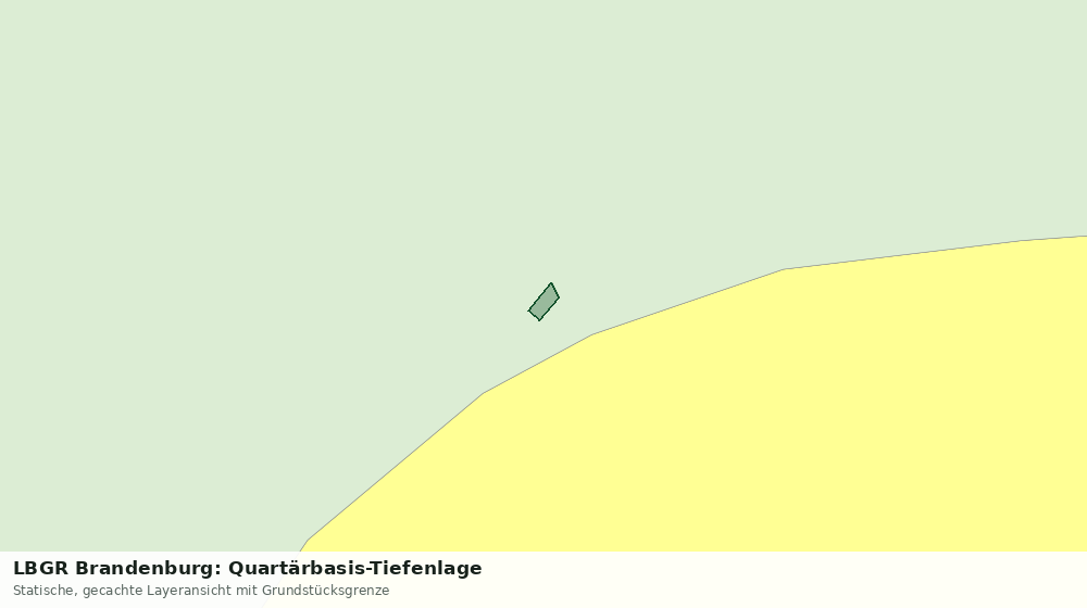 Statische Kartenansicht: LBGR Brandenburg: Quartärbasis-Tiefenlage