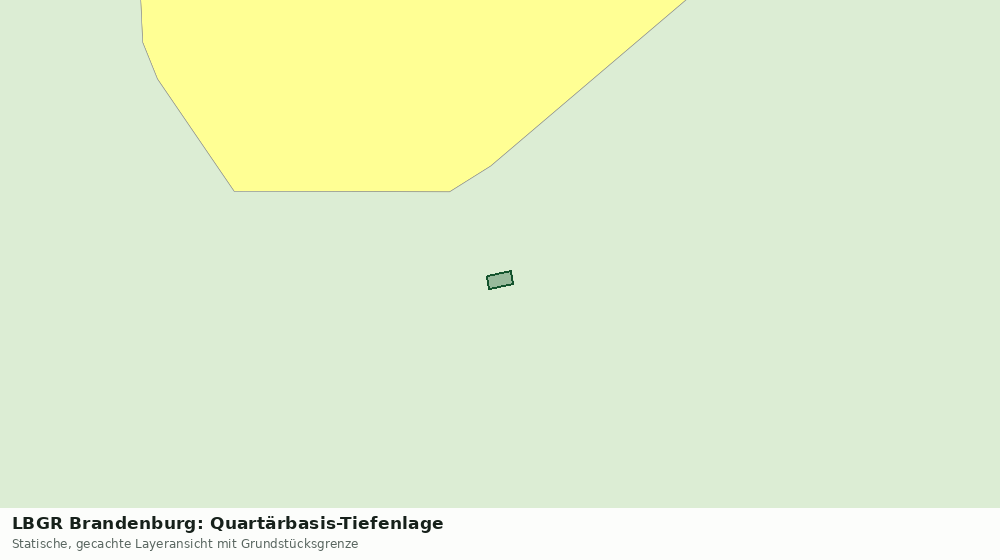 Statische Kartenansicht: LBGR Brandenburg: Quartärbasis-Tiefenlage