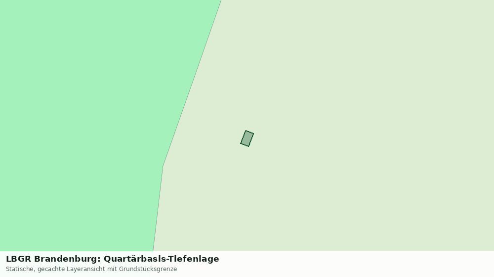 Statische Kartenansicht: LBGR Brandenburg: Quartärbasis-Tiefenlage