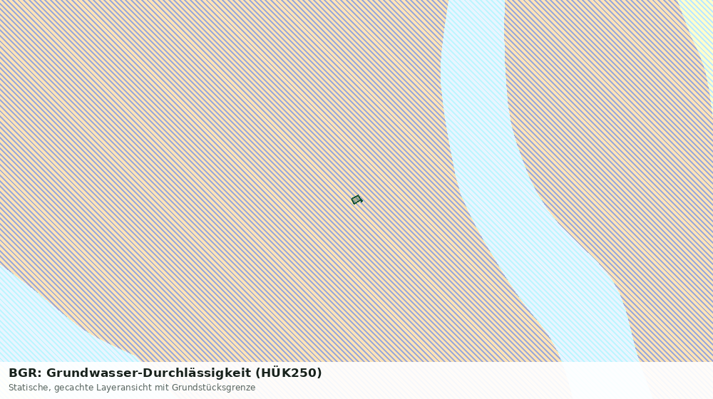 Statische Kartenansicht: BGR: Grundwasser-Durchlässigkeit (HÜK250)
