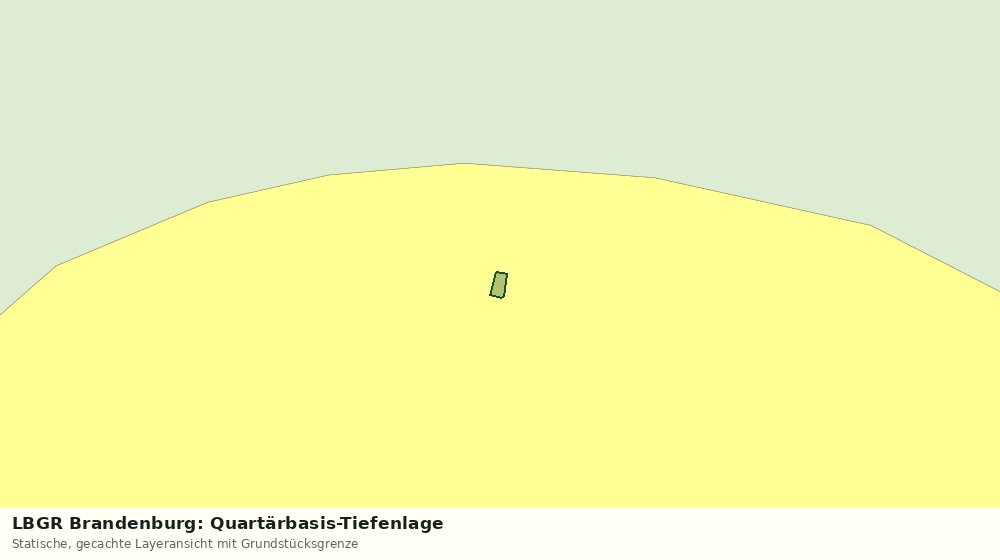 Statische Kartenansicht: LBGR Brandenburg: Quartärbasis-Tiefenlage