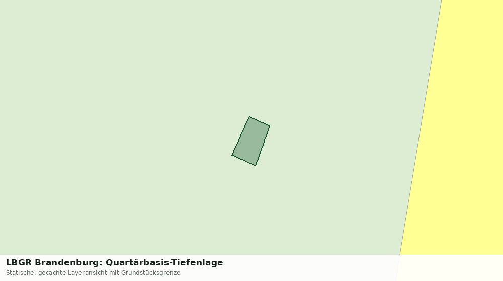 Statische Kartenansicht: LBGR Brandenburg: Quartärbasis-Tiefenlage