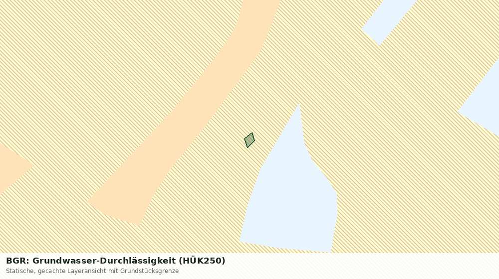 Statische Kartenansicht: BGR: Grundwasser-Durchlässigkeit (HÜK250)