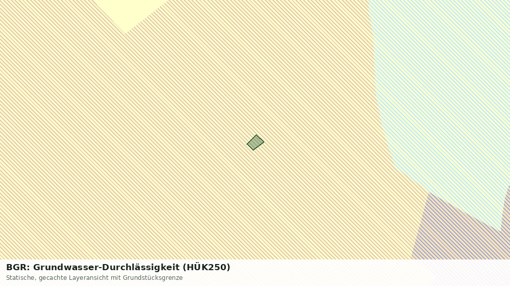 Statische Kartenansicht: BGR: Grundwasser-Durchlässigkeit (HÜK250)